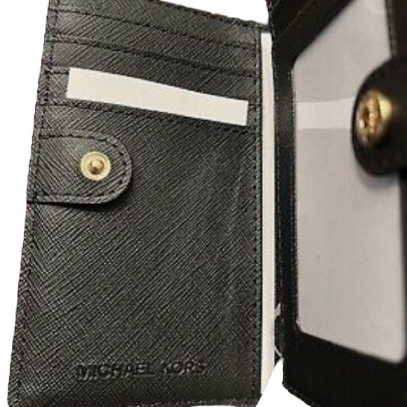 Michael Kors Leather Slim Flap ID Card Case - Picture 6 of 6